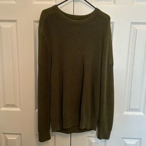 Steve Alan x Gap collaboration green knit cotton sweater size Large